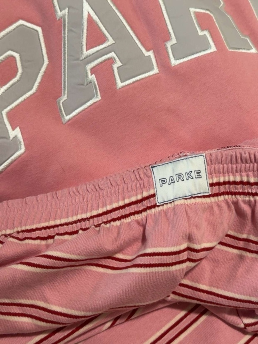 Parke  Pink Varsity Logo shirt VDAY drop